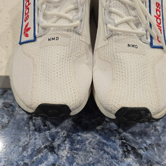 Adidas NMD White and Red Sneakers